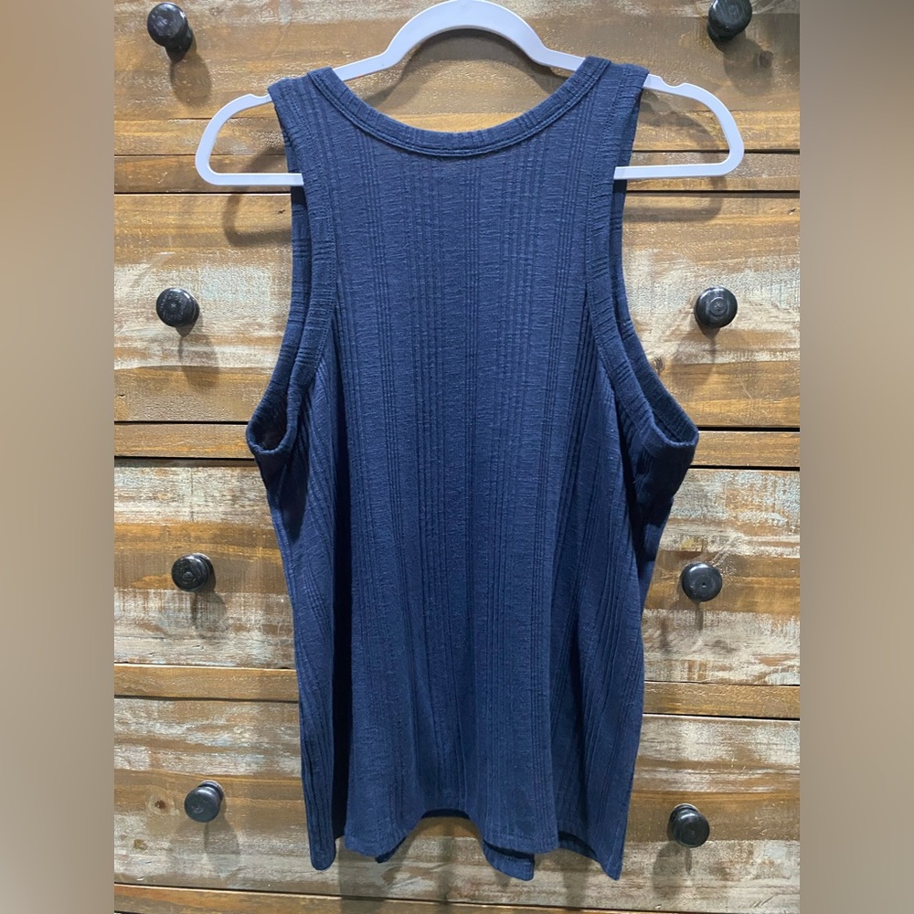 Maurices Navy Ribbed Tank Top - Picture 2 of 3